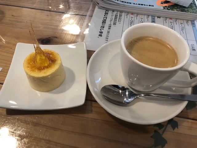 プリンとコーヒー